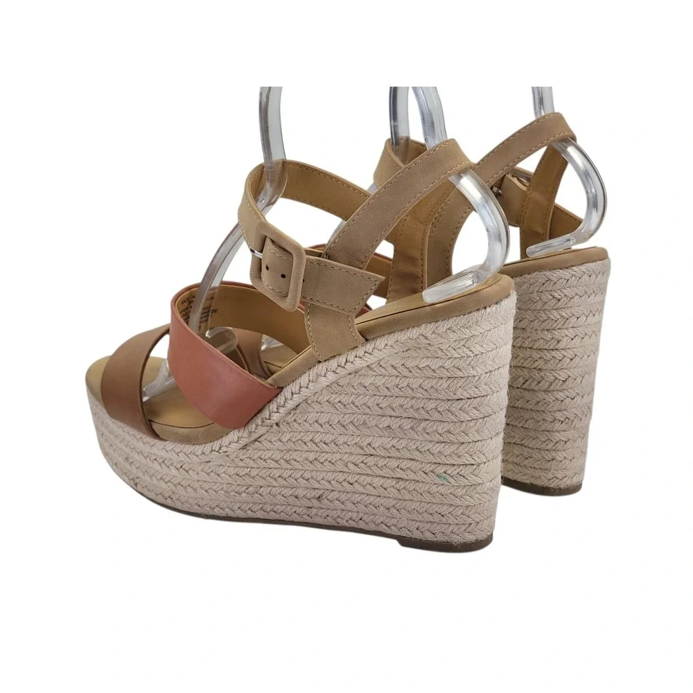 Coconuts by Matisse Ping Women's Brown‎ Espadrille Platform Sandals Size 10M